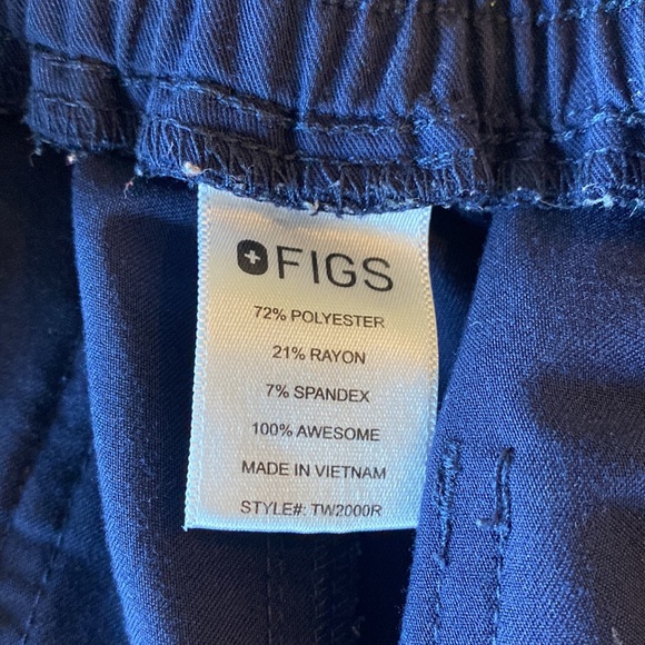 FIGS Yola Skinny Scrub Pants Navy Blue Large - Picture 12 of 16